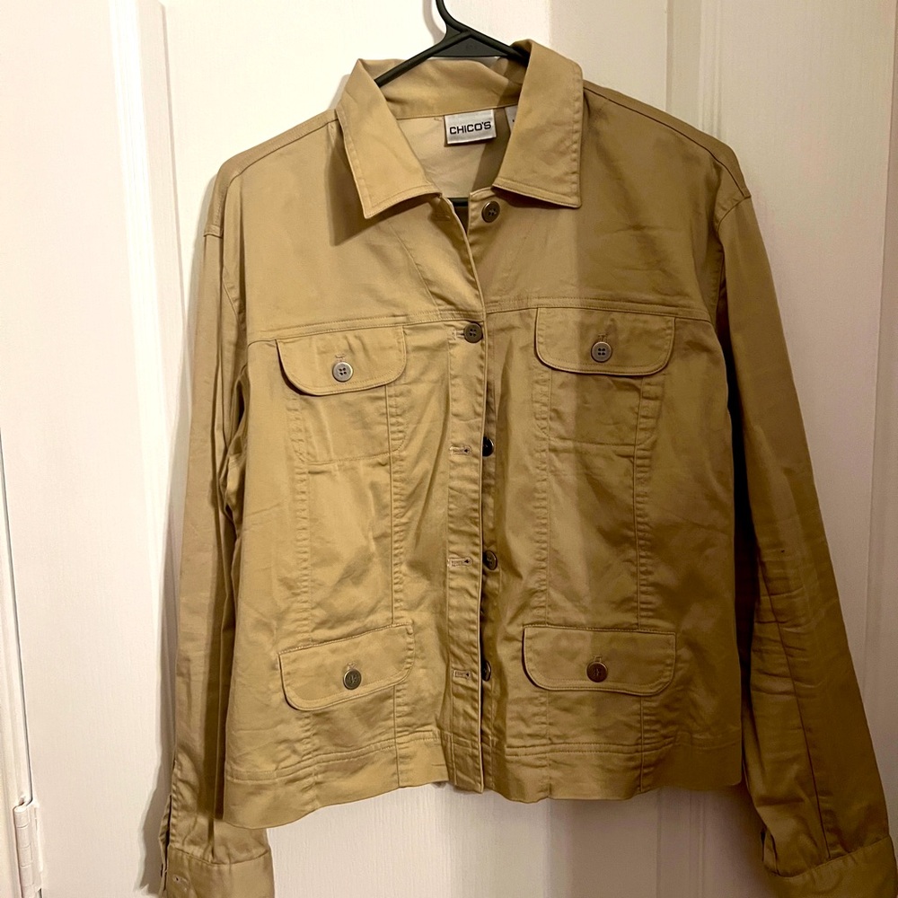 Chico's Tan Utility Jacket for Women